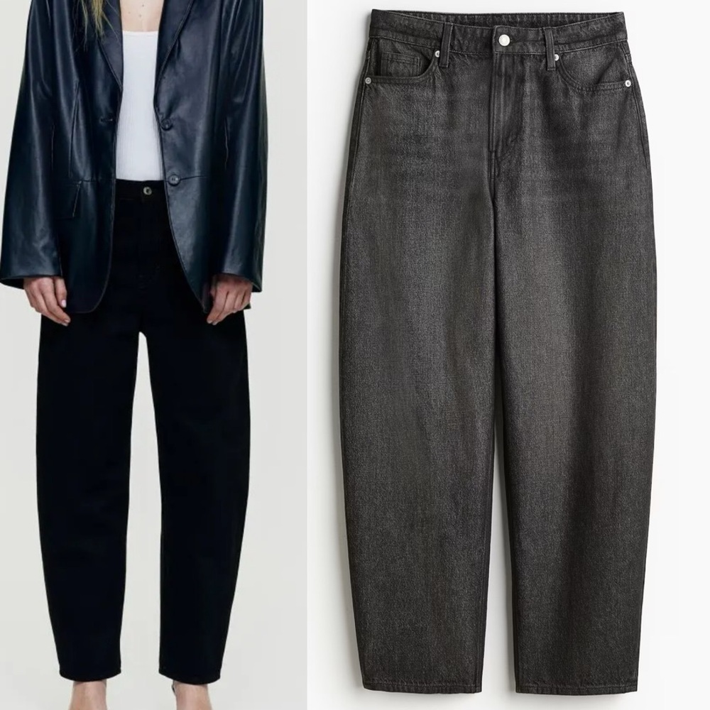 Classic Black Wide Leg Jeans